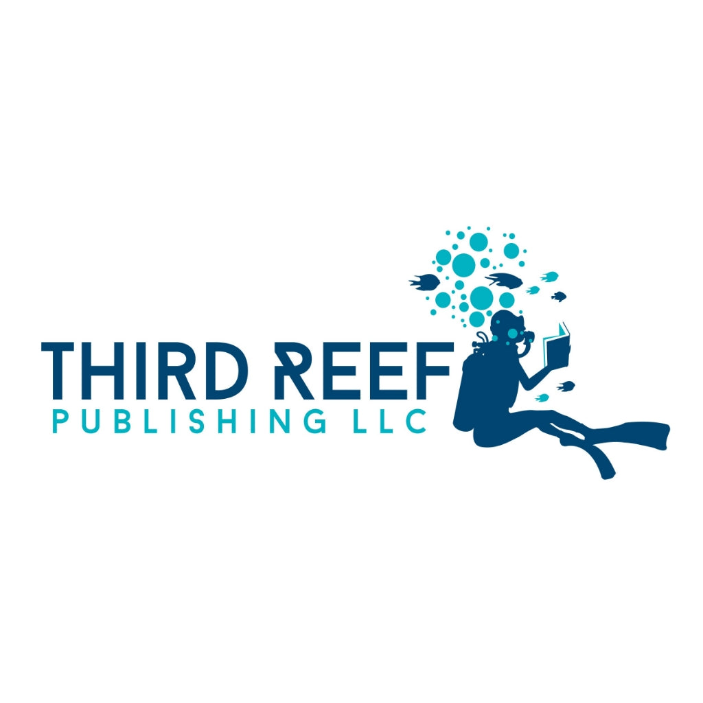 Logo of Third Reef Publishing LLC with a diver and bubbles on a white background